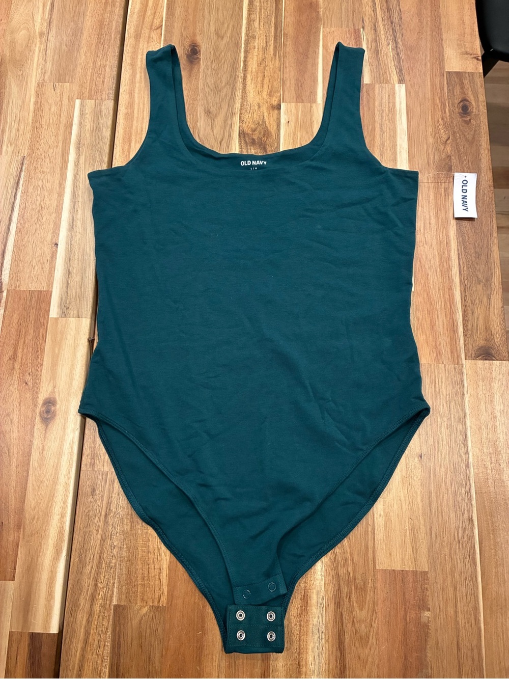 Old Navy Deep Teal Scoop Neck Bodysuit